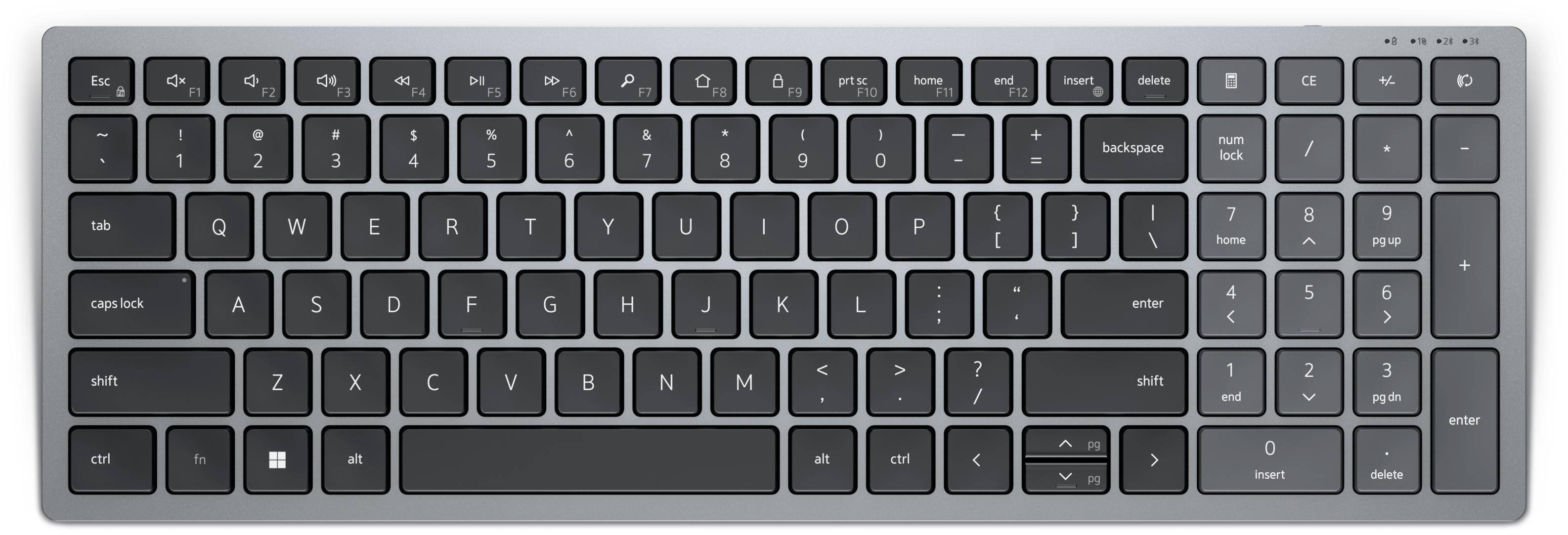 Dell KB740 - Tastatur - kompakt, mehrere Geräte - TL: Nordisch, QWERTY-0