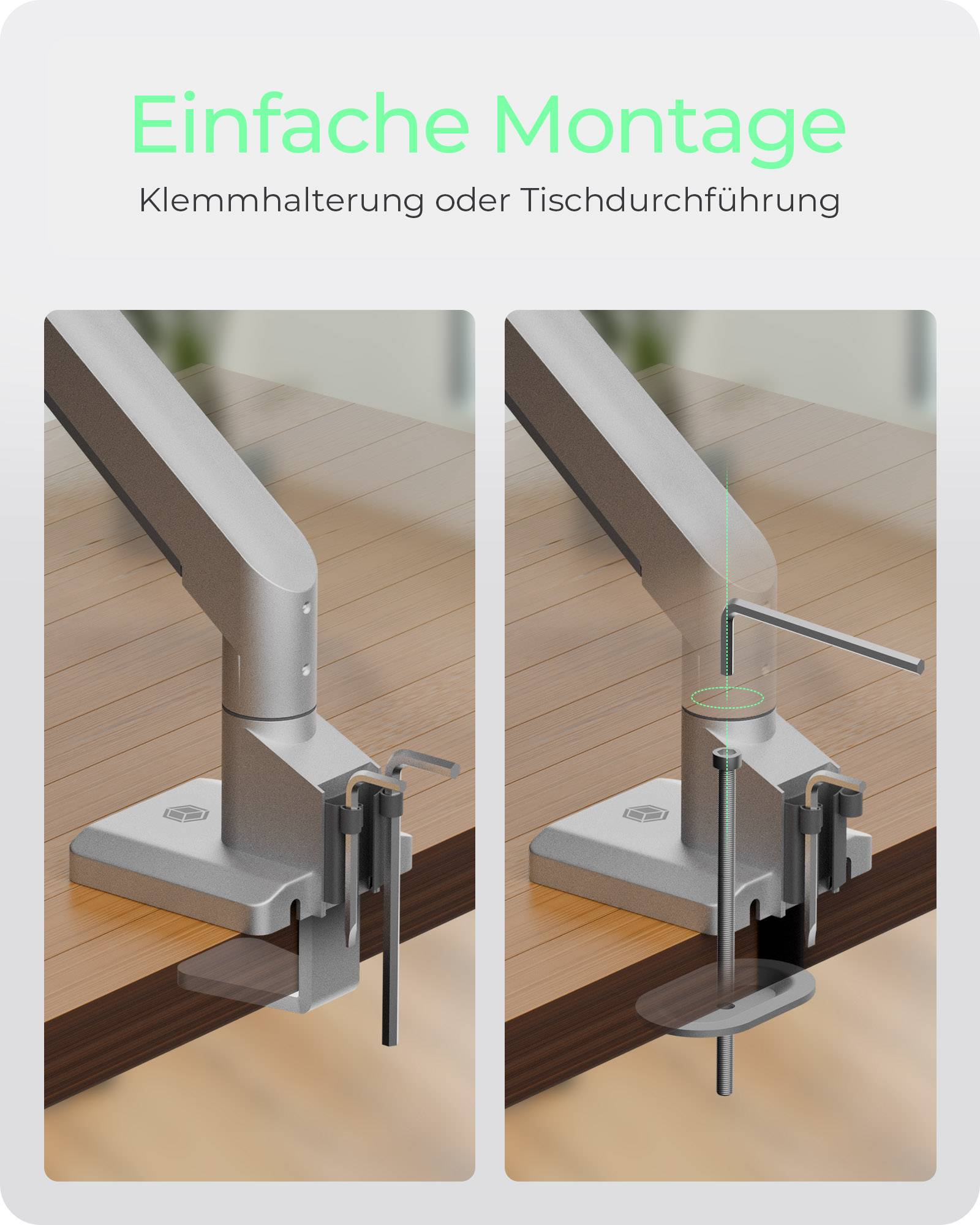 IB-MS523-T, Monitorständer mit Tischhalterung für einen Monitor bis zu 32" (81 cm)-2