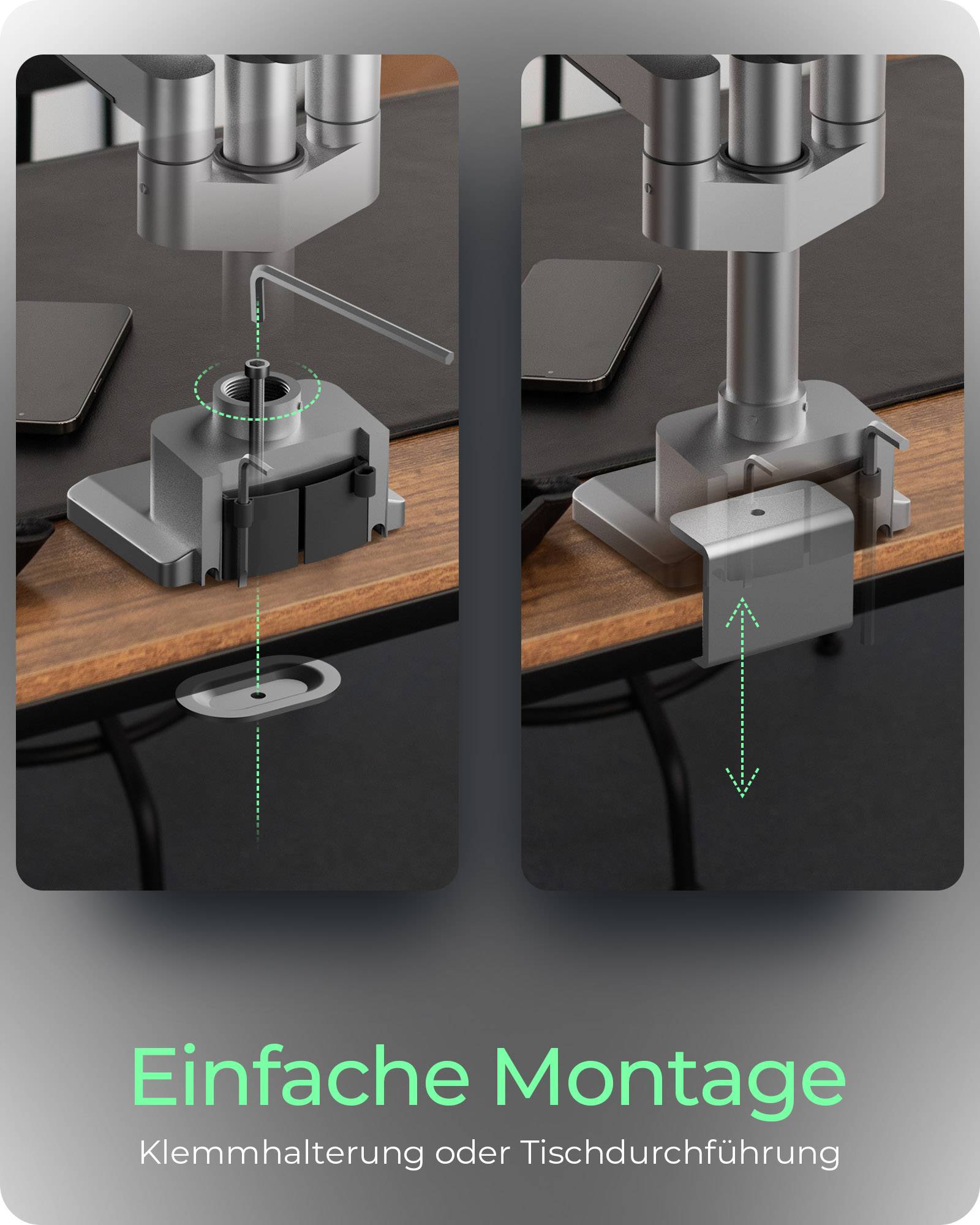 IB-MS525-T, Monitorständer mit Tischhalterung für drei Monitore bis zu 30" (76 cm)-2