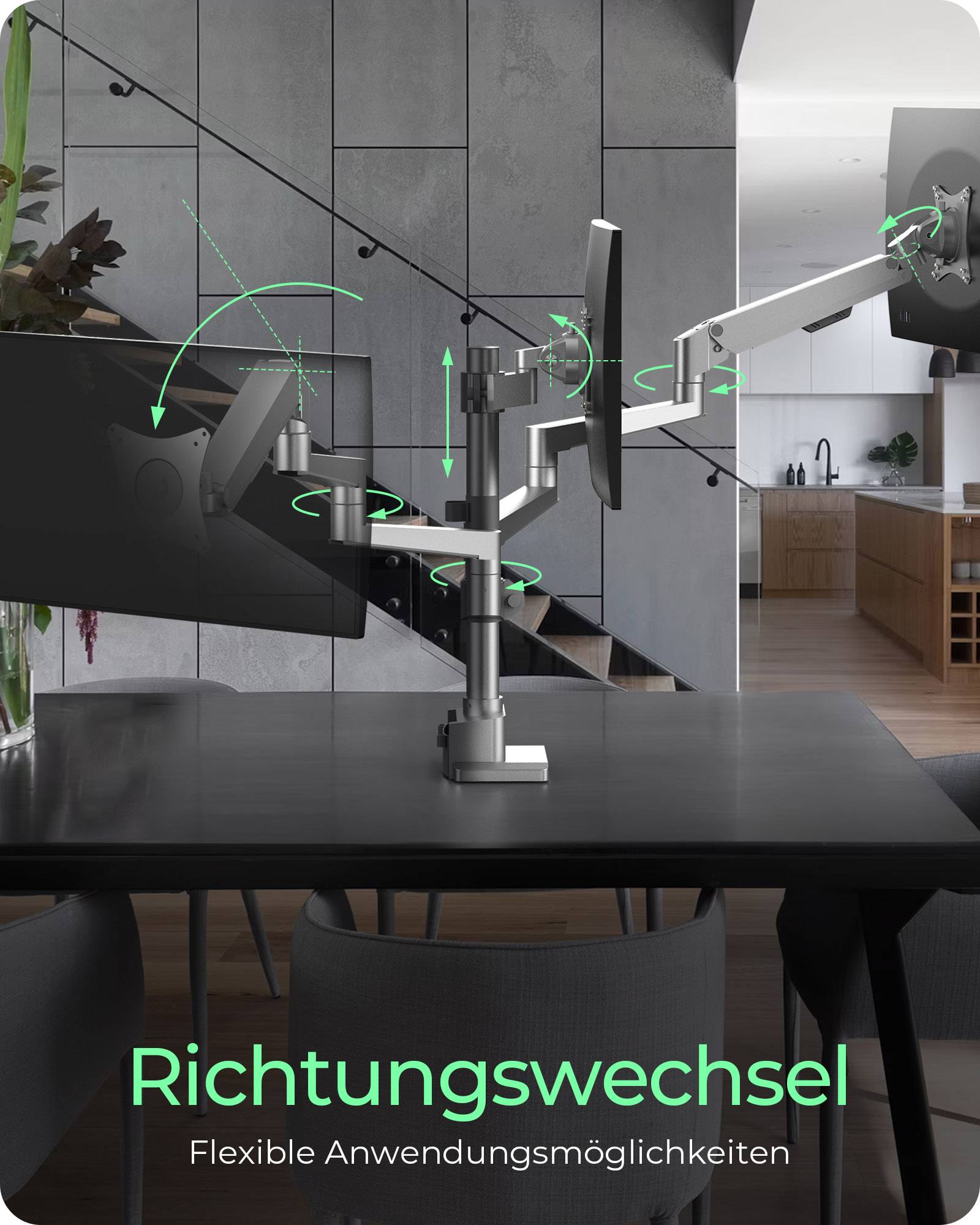 IB-MS525-T, Monitorständer mit Tischhalterung für drei Monitore bis zu 30" (76 cm)-3