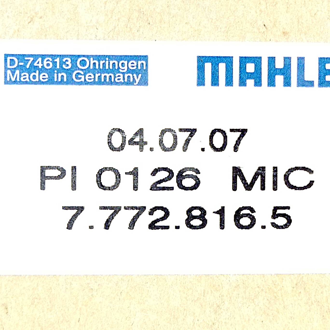 MAHLE Belüftungsfilter PI 0126 MIC (7.772.816.5)-1