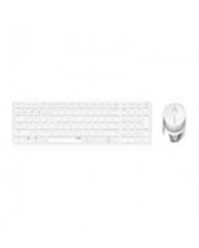 Rapoo 9750M, RF Wireless + Bluetooth, Scherenschlüsselschalter, QWERTZ, Weiß, Maus enthalten-0