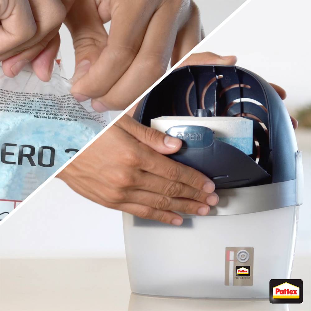 Pattex Luftentfeuchter Nachfüll Tabs Aero 360 2x450g Meadow Multimedia-Technik Heften,Lochen,Kleben-0