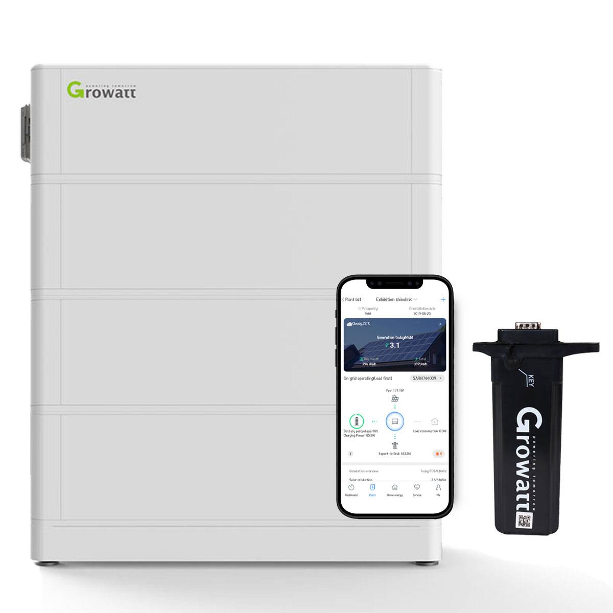 Growatt ARK 7.6kWh Hochvolt-Solarspeicher-Set für Growatt SPH TL3-BH-UP Serie-0