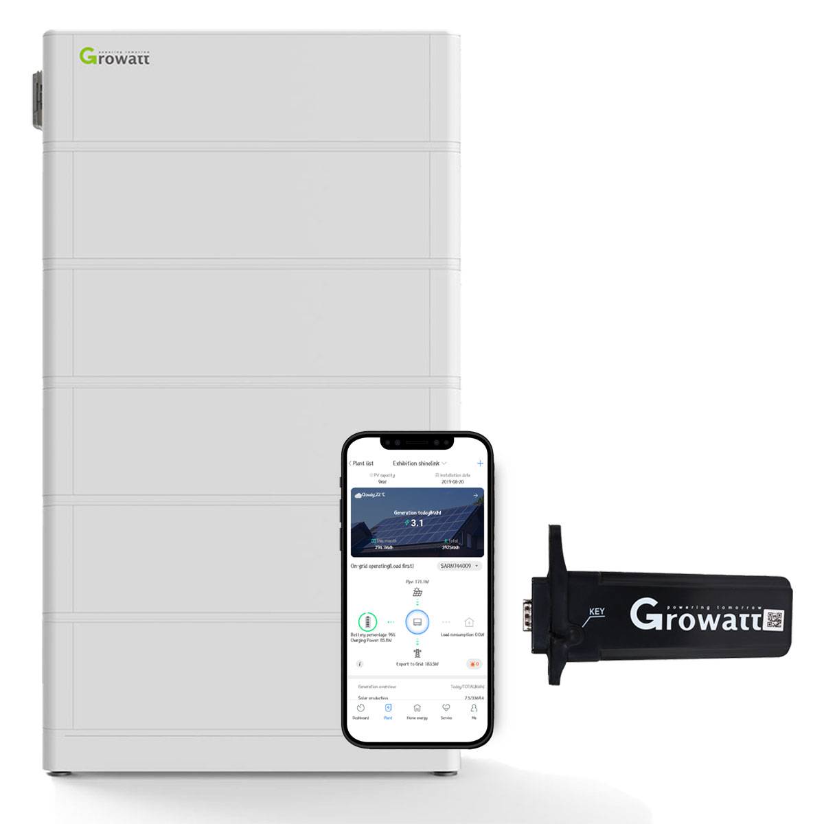 Growatt ARK 12.8kWh Hochvolt-Solarspeicher-Set für Growatt SPH TL3-BH-UP Serie-0