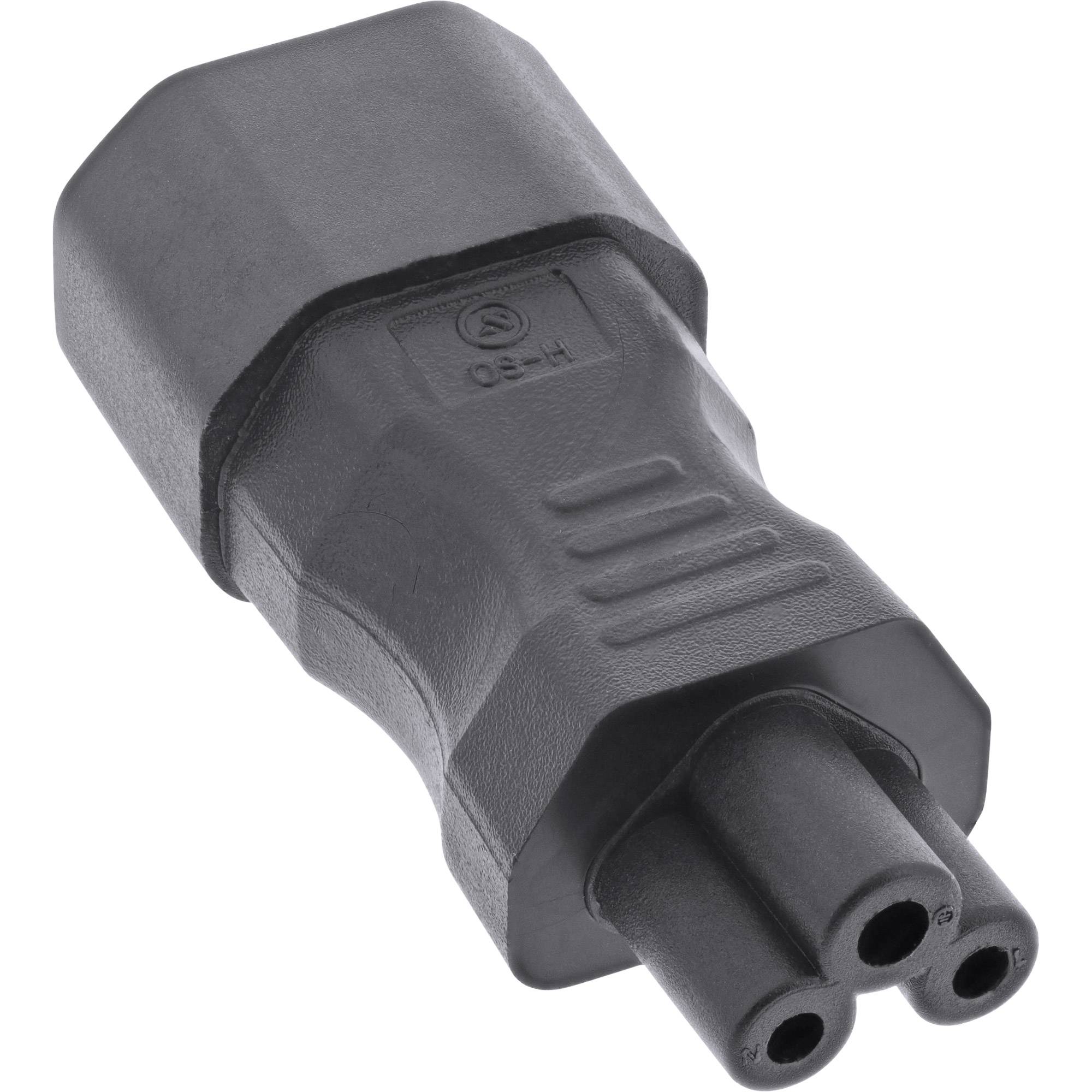InLine® Netzadapter IEC 60320 C14 / C5, 3pol. Kaltgeräte / Notebook-0