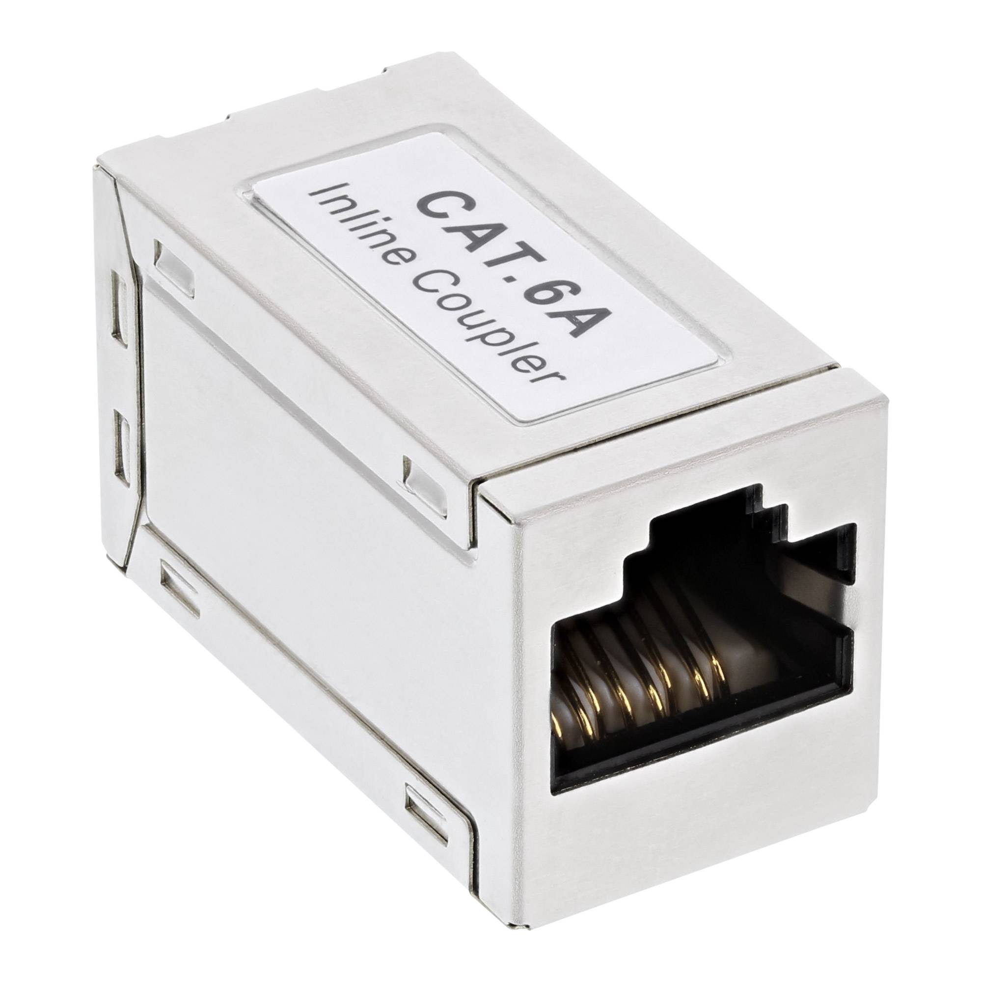 InLine® Patchkabelkupplung Metall Cat.6A, 2x RJ45 Buchse, geschirmt-0