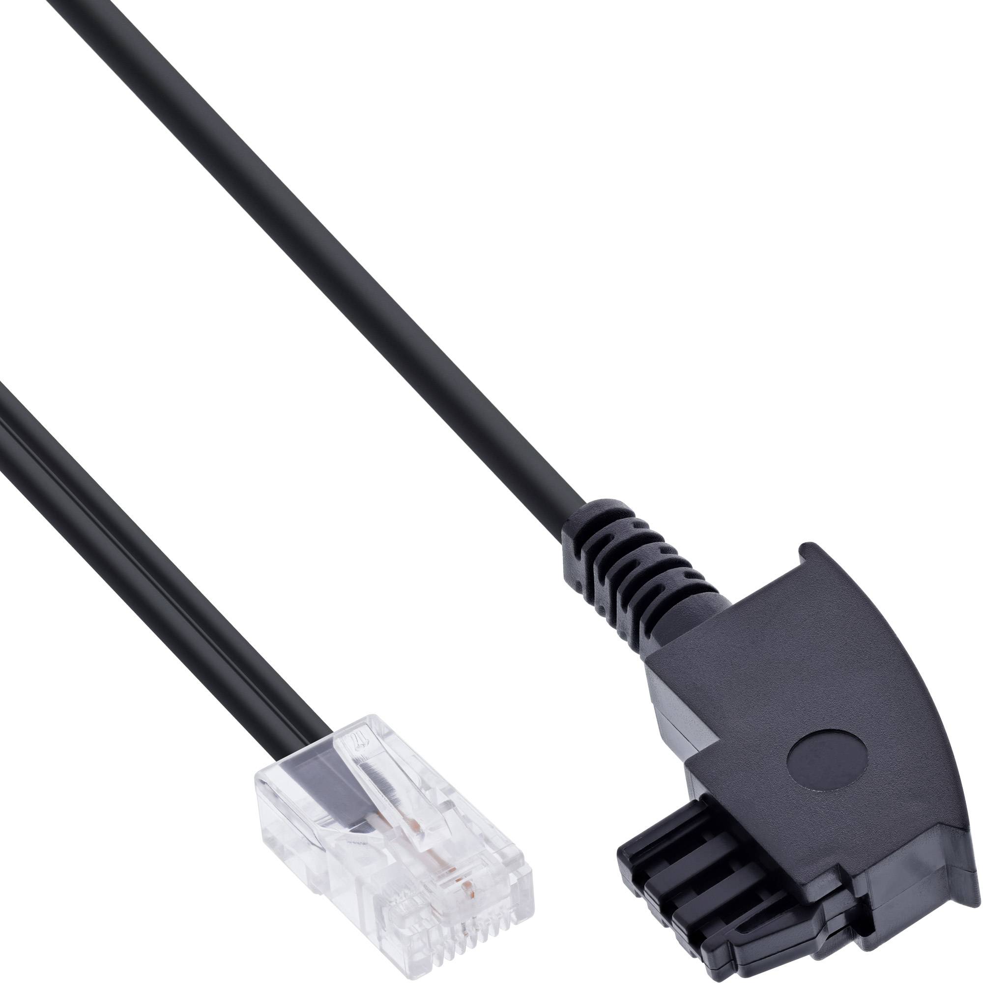 InLine® TAE-F Kabel, für DSL-Router, TAE-F Stecker an RJ45 8P2C, 10m-0