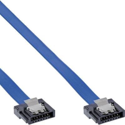 InLine® SATA 6Gb/s Anschlusskabel klein, mit Sicherheitslasche, 0,15m-0