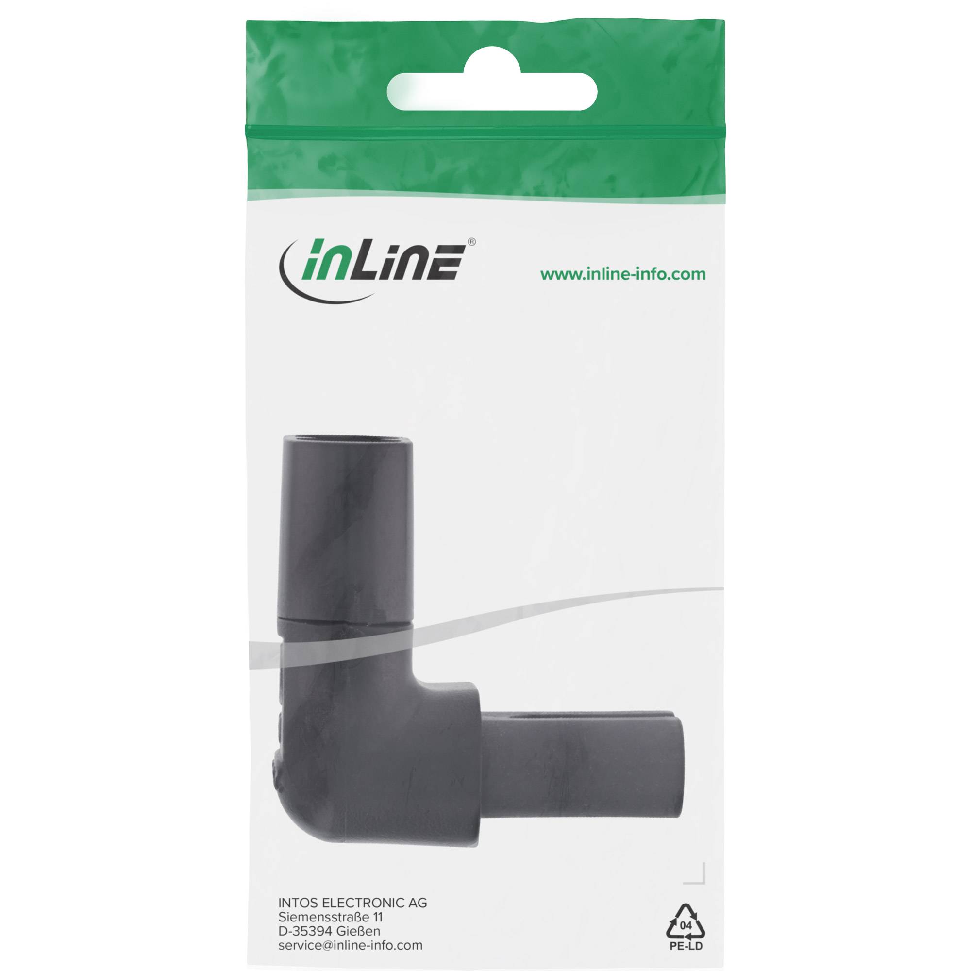 InLine® Netzadapter IEC 60320 C8 / C7, oben/unten gewinkelt 2pol.-0