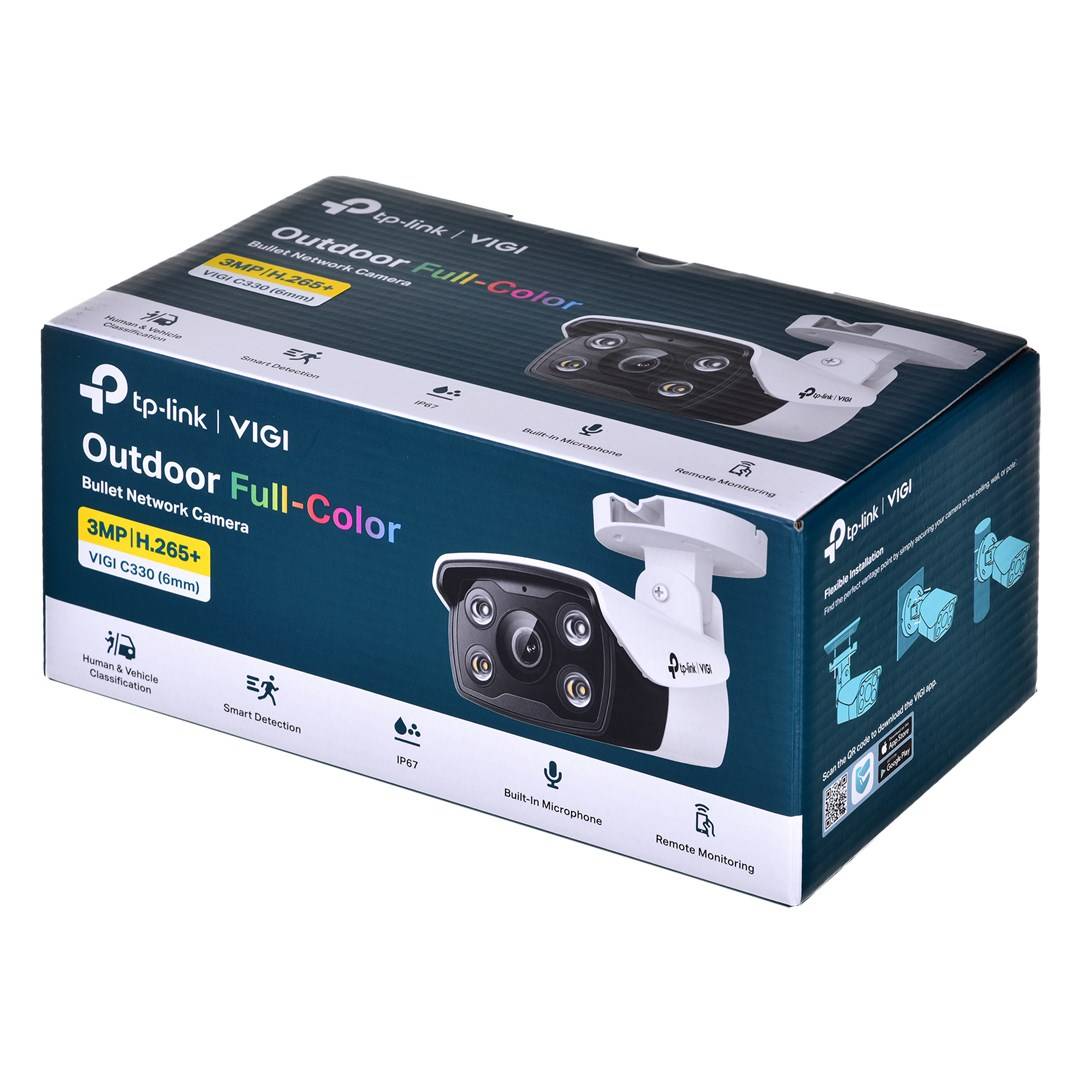TP-Link VIGI C330(6MM), IP-Sicherheitskamera, Draußen, Kabelgebunden, CE/BSMI/VCCI/ONVIF, Decke/Wand/Stange, Weiß-6
