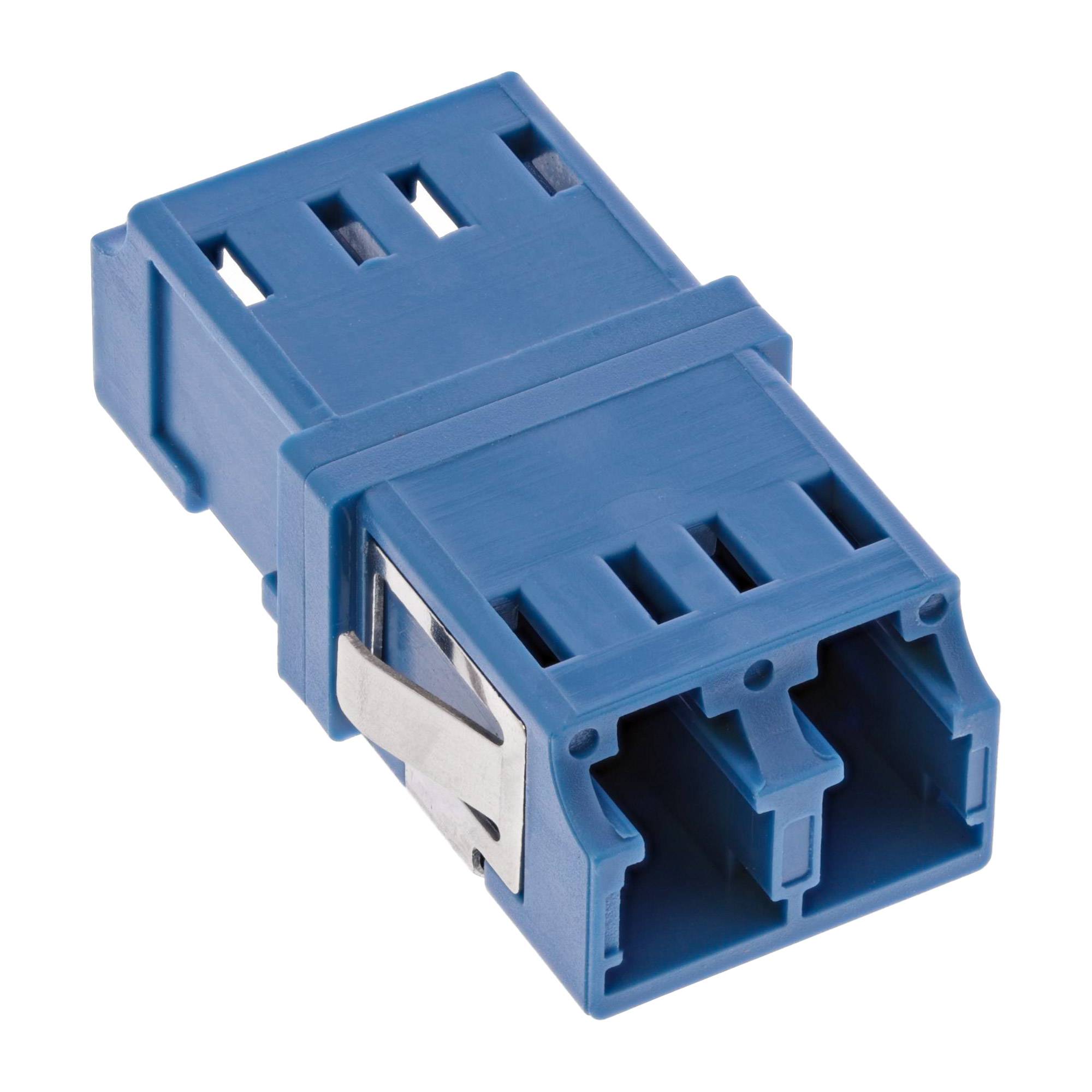 InLine® LWL Kupplung, Duplex LC/LC, singlemode, blau, Keramik-Hülse-0