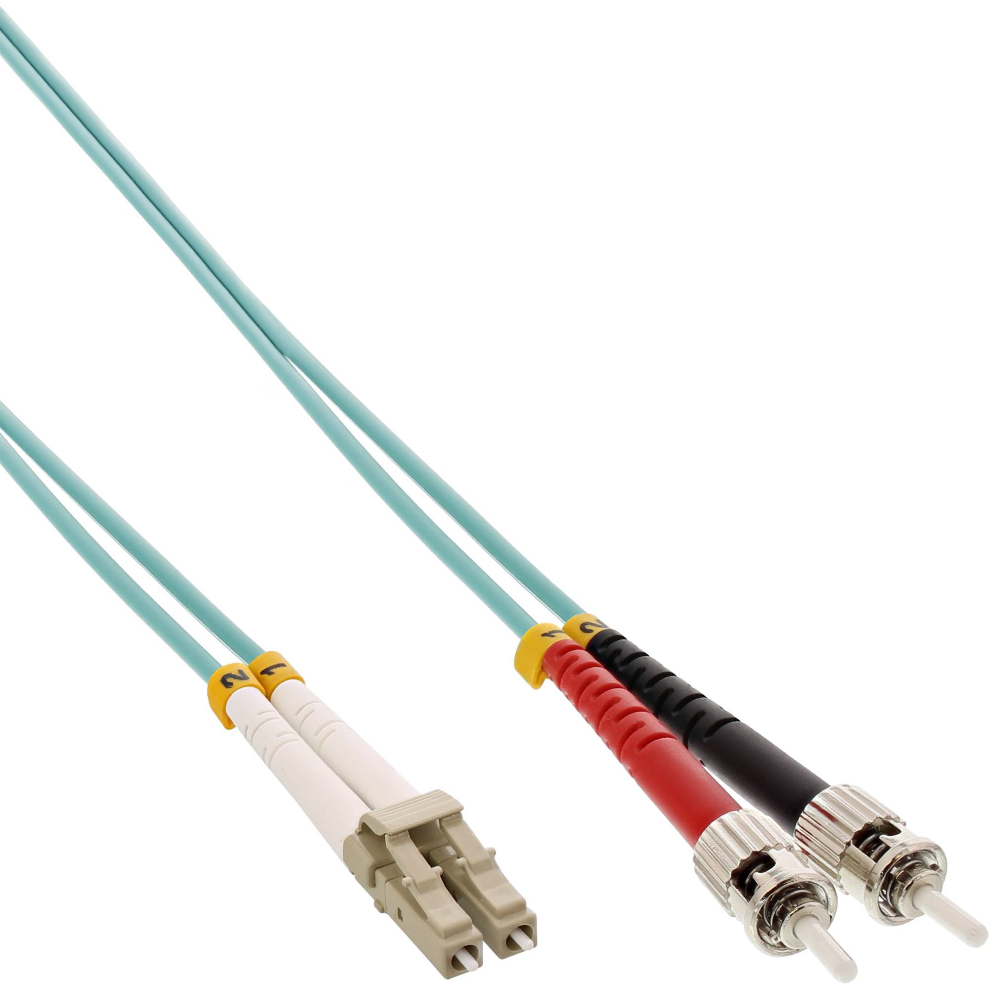 InLine® LWL Duplex Kabel, LC/ST, 50/125µm, OM3, 3m-0