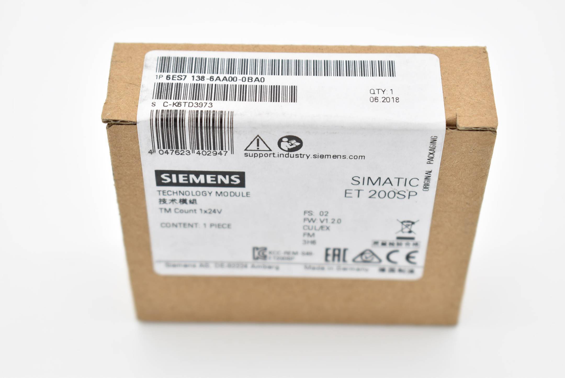 Siemens simatic ET200SP 6ES7 138-6AA00-0BA0 ( 6ES7138-6AA00-0BA0 ) FS2