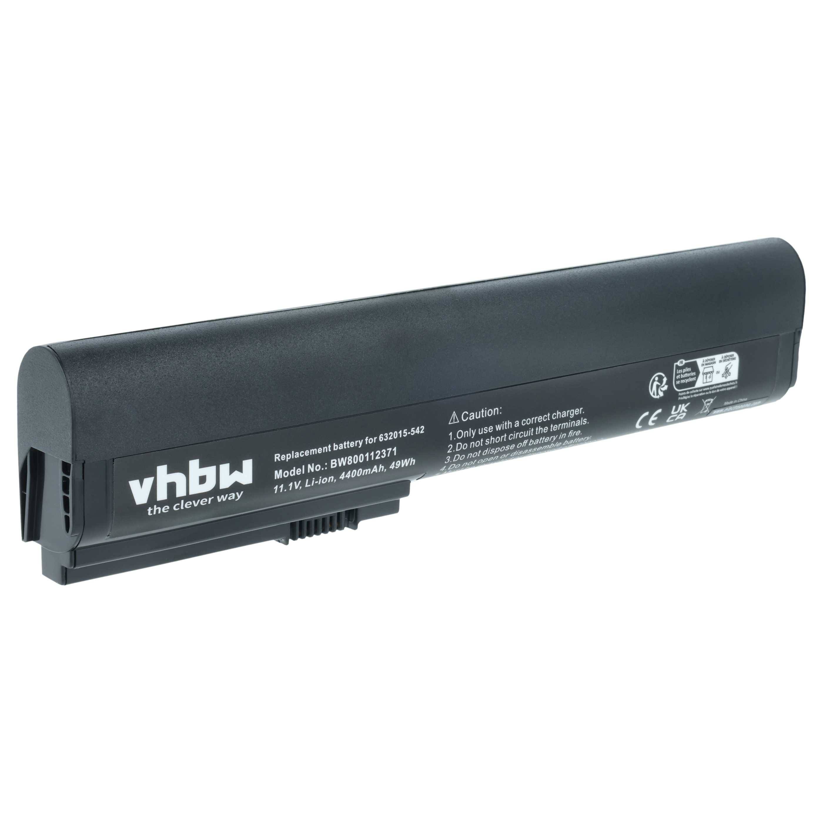 vhbw Akku Ersatz für HP QK644AA | HSTNN-XB2L, SX03031, SX03, QK645UL, QK645AA, QK644UT für Notebook (4400 mAh, 11,1 V-0