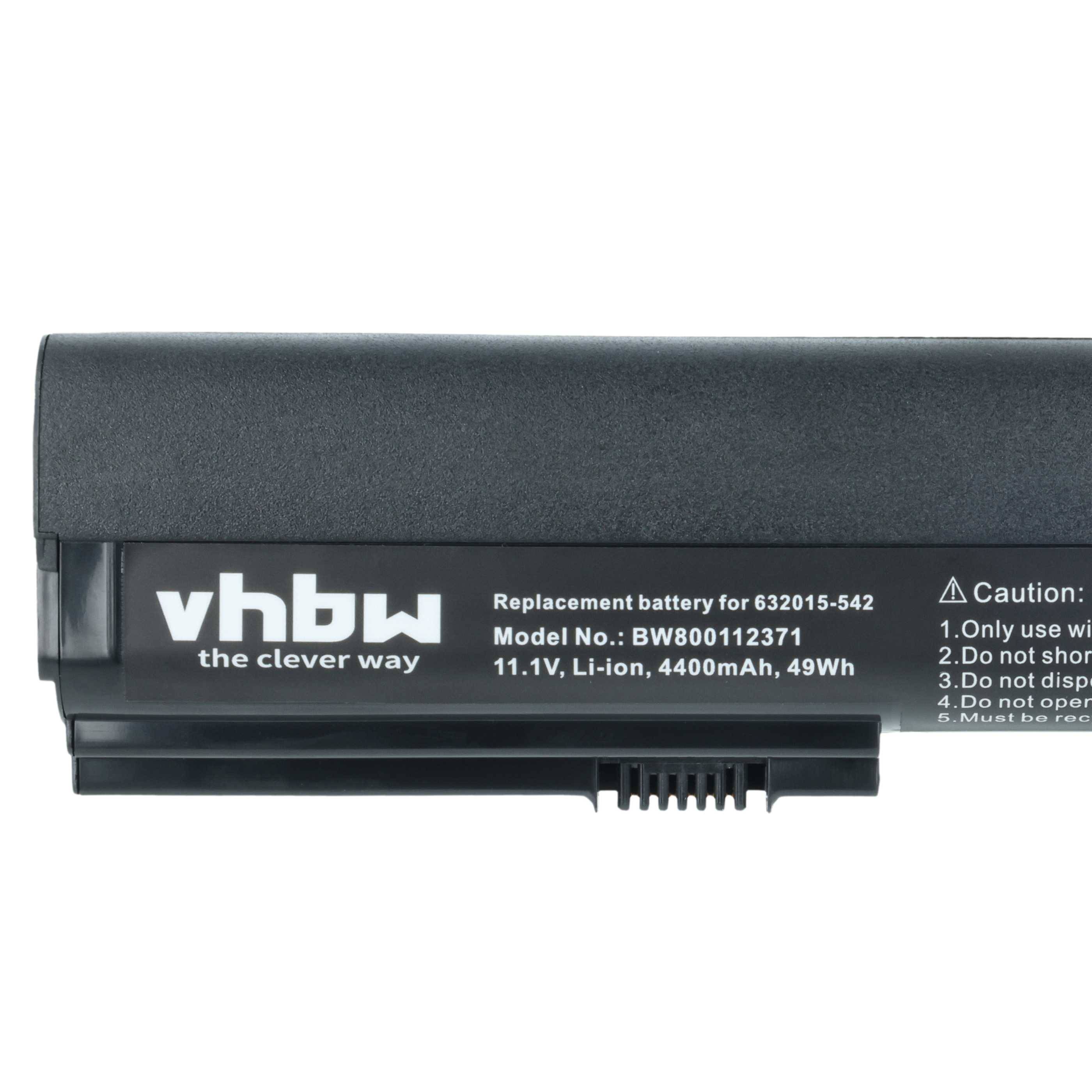 vhbw Akku Ersatz für HP QK644AA | HSTNN-XB2L, SX03031, SX03, QK645UL, QK645AA, QK644UT für Notebook (4400 mAh, 11,1 V-3