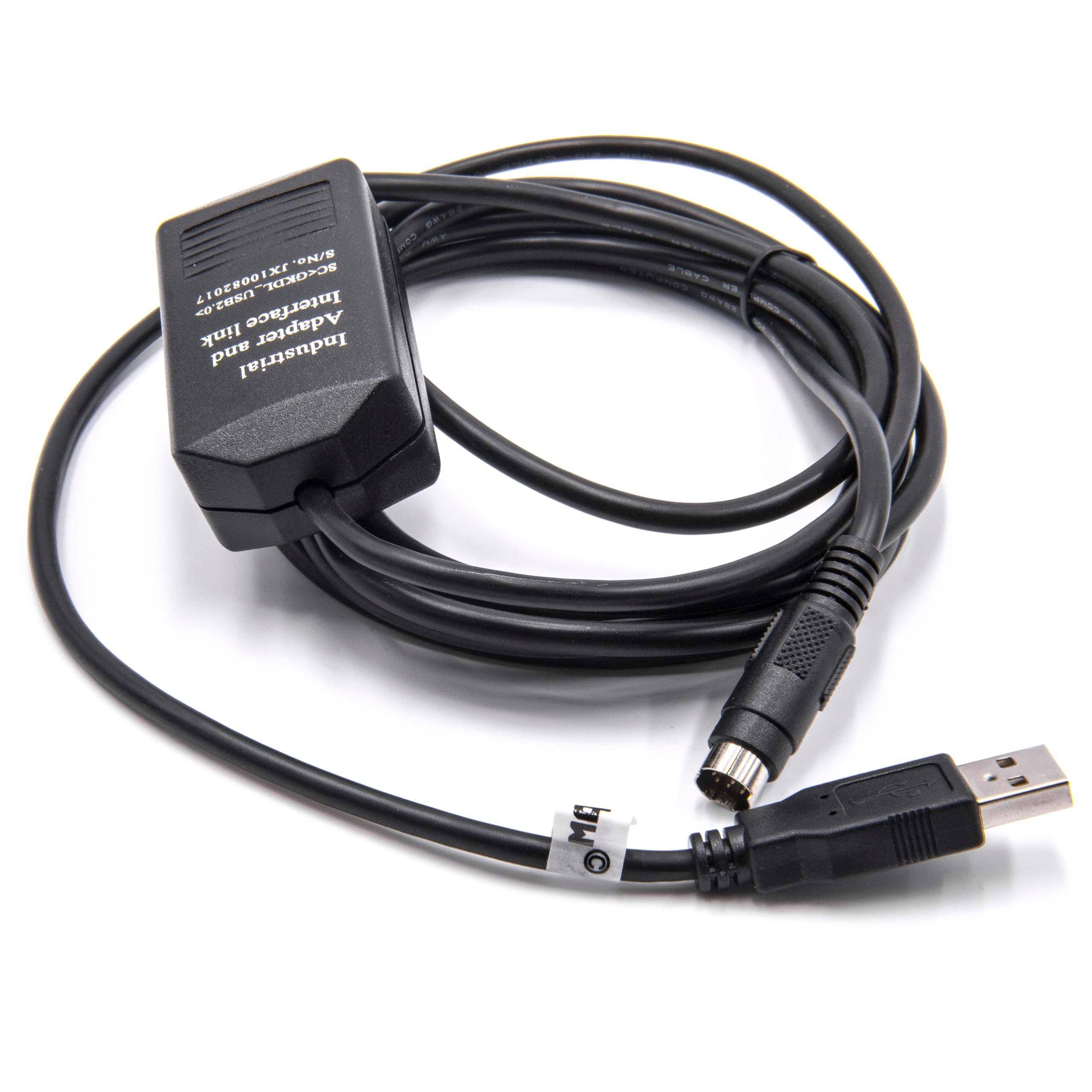 vhbw USB Programmierkabel kompatibel mit Allen Bradley Micro Panelviews Funkgerät, schwarz-0