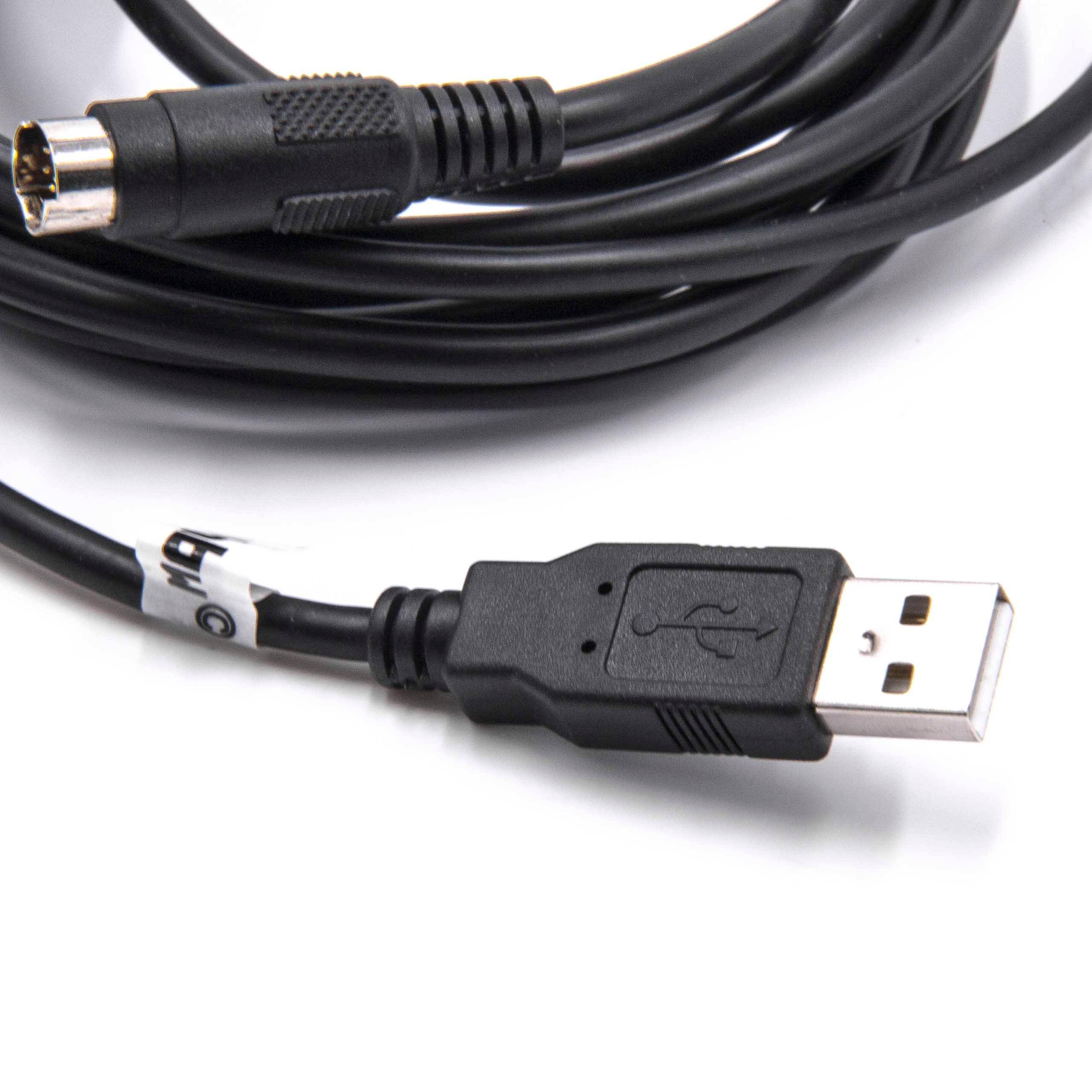 vhbw USB Programmierkabel kompatibel mit Allen Bradley Micro Panelviews Funkgerät, schwarz-3