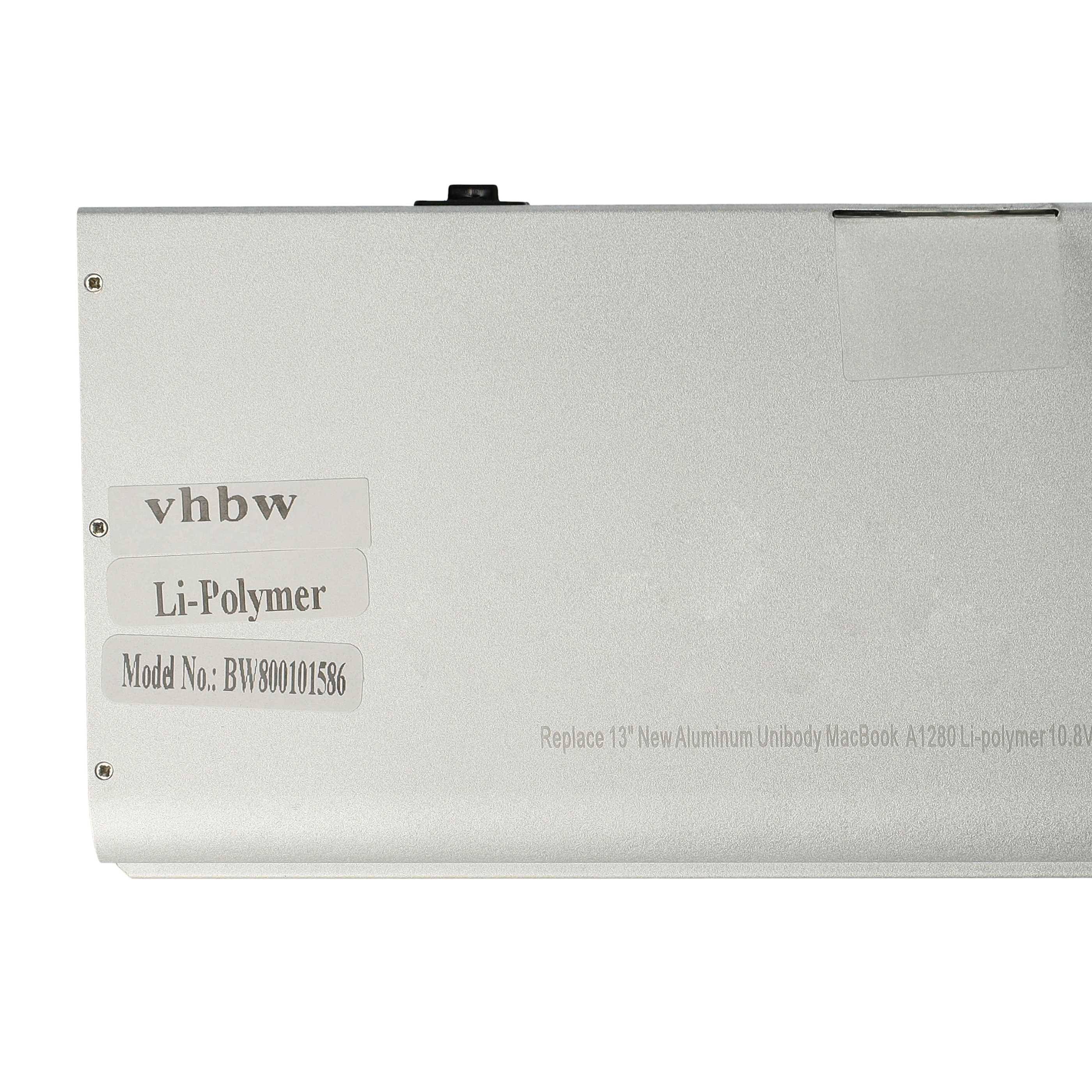 vhbw Akku Ersatz für Apple A1280 | A1278, MB771, MB771*/A, MB466LL/A, MB467LL/A für Notebook (4200 mAh, 10,8 V-4