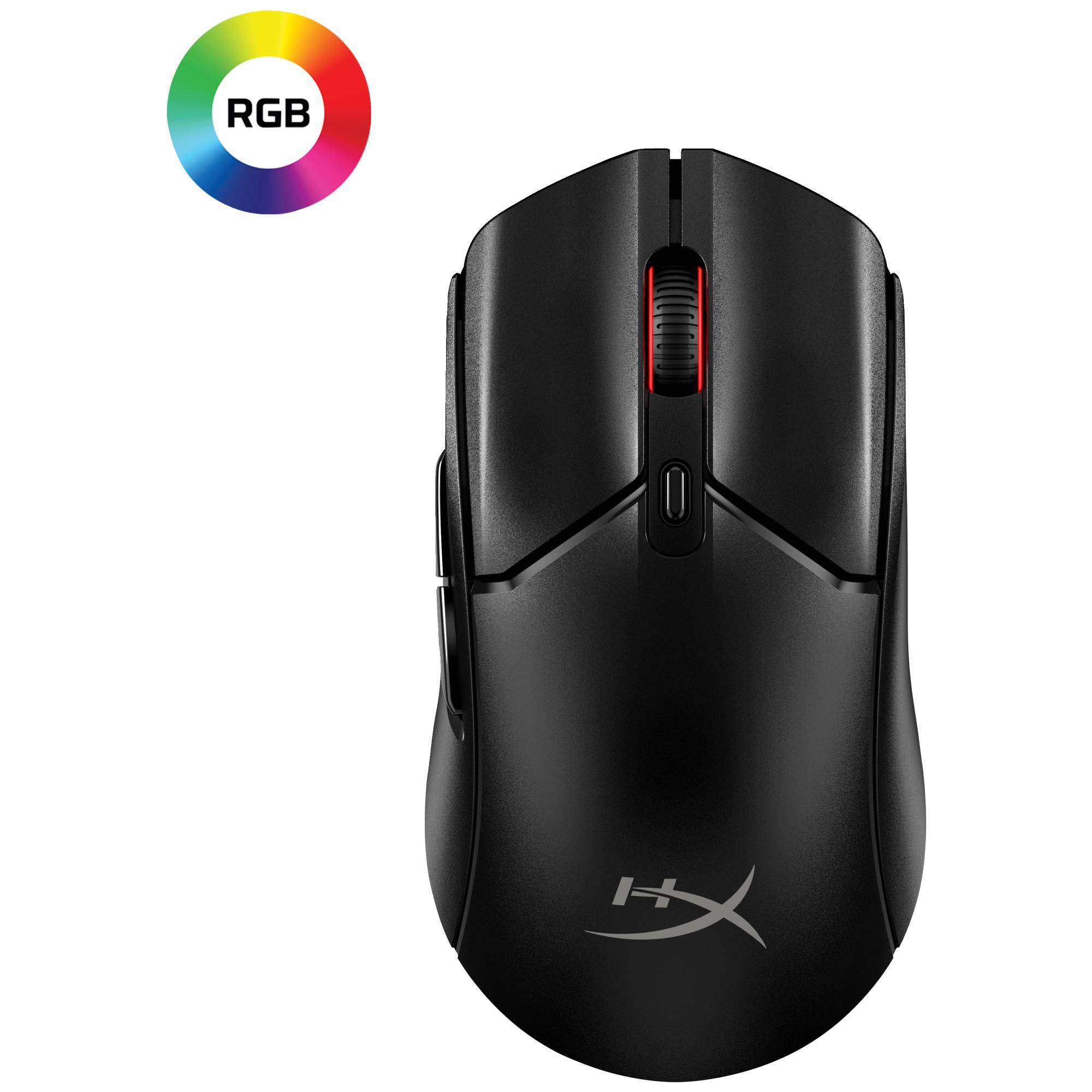 HP HyperX Pulsefire Haste 2 - Maus - optisch - 6 Tasten - kabellos, kabelgebunden - 2.4 GHz, Bluetoo-4
