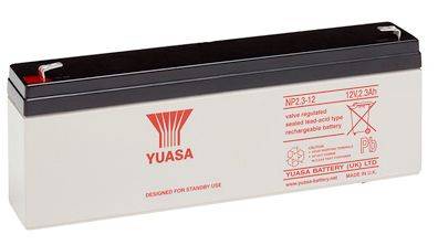 Yuasa NP2.3-12 2,3Ah 12V Bleiakku / AGM NP 2.3-12 VdS Zulassung-1