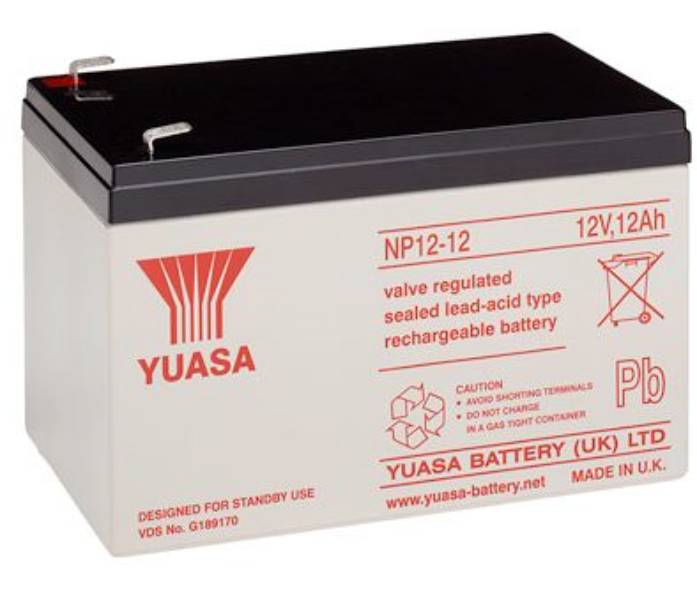 Yuasa NP12-12 12Ah 12V Bleiakku NP 12-12 VdS Zulassung-0