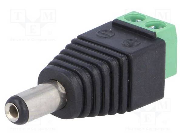 Anschluss: Adapter  5,5/2,1mm  5,5mm  2,1mm  Schraubklemme  DC Steckverbinder