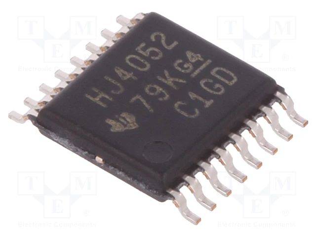 IC: digital Demultiplexer,Multiplexer SMD TSSOP16 2÷6VDC HC CD74HC4052PW Dekodierer, Multiplexer, Schalter-0