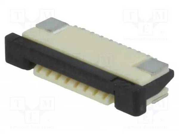 Steckverbinder: FFC (FPC)  horizontal  PIN: 8  SMT  0,5A  30mΩ  1mm PCA-2K-08-HL-3 FFC (FPC)-Steckverbinder, Raster 1,00