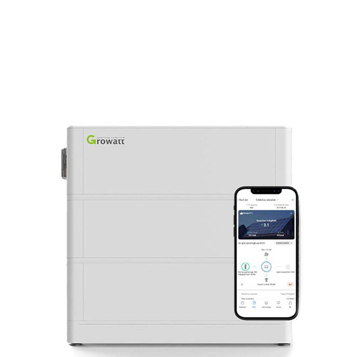 Growatt 4kWp PV Komplettanlage mit Glas Glas Modulen und 12,8kWh Speicher-3