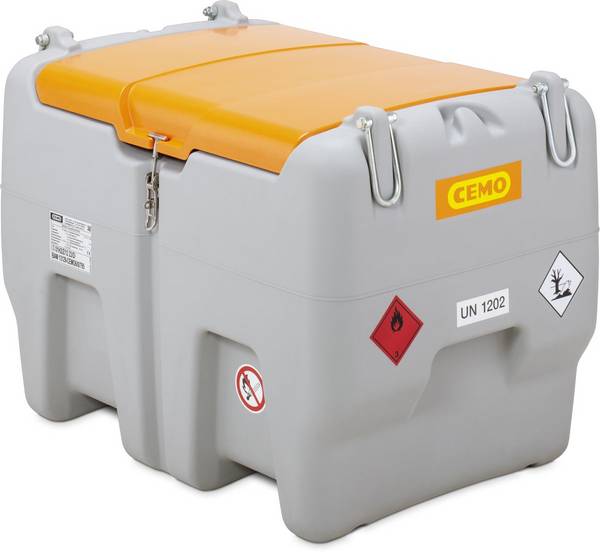 CEMO Mobile Dieseltankanlage Typ DT-Mobil Easy 470 l mit Elektropumpe Cematic Duo 24/12V, 70/35 l/min