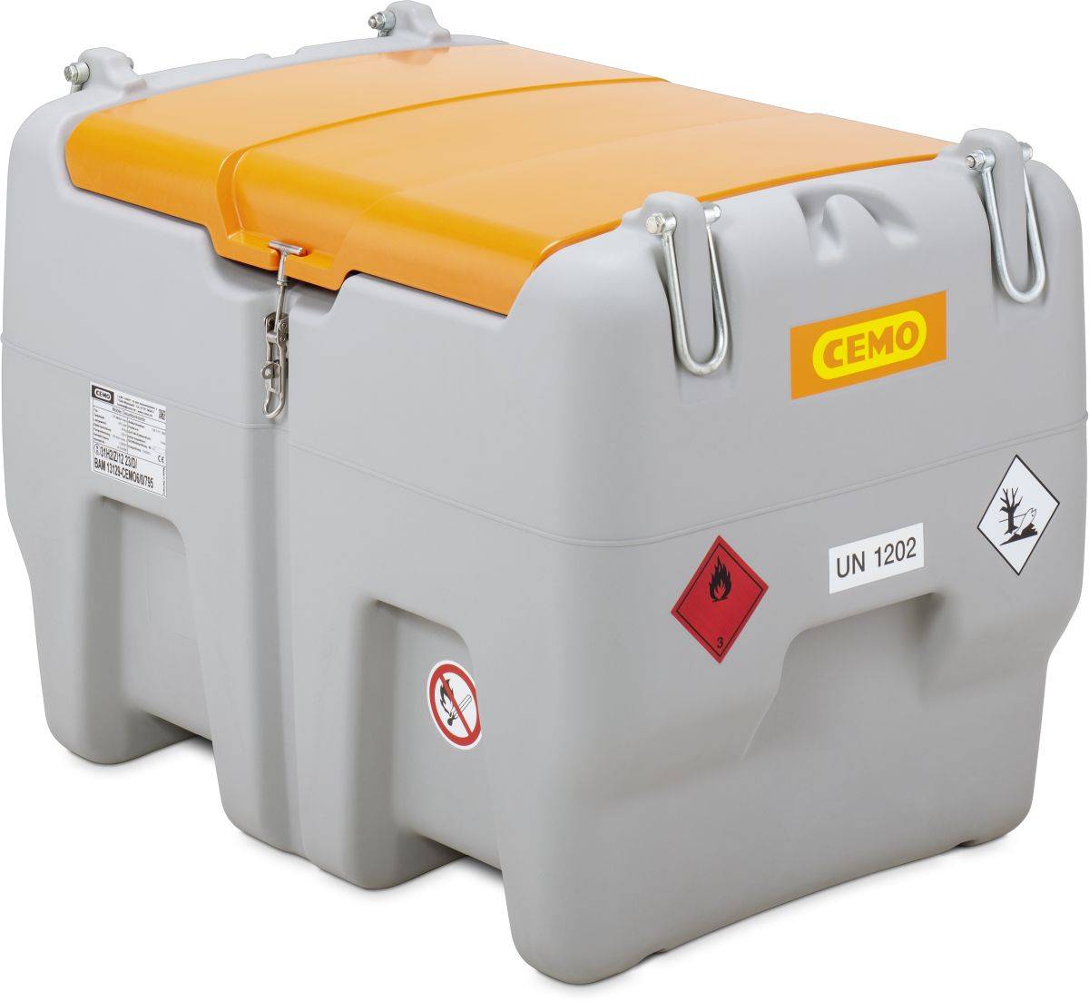 CEMO Mobile Dieseltankanlage Typ DT-Mobil Easy 470 l mit Elektropumpe Cematic Duo 24/12V, 70/35 l/min-0
