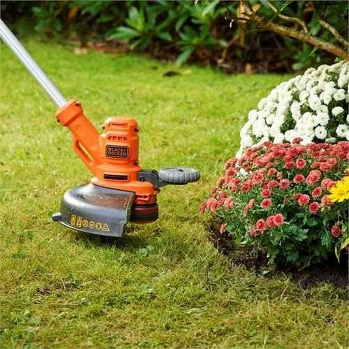 Black & Decker BESTA530CM-QS, Rasentrimmer, D-Schlaufengriff, 1,6 mm, 7500 RPM, Schwarz, Orange, 30 cm-1