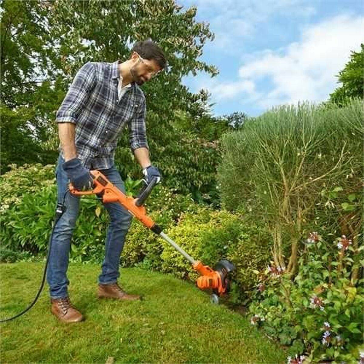 Black & Decker BESTA530CM-QS, Rasentrimmer, D-Schlaufengriff, 1,6 mm, 7500 RPM, Schwarz, Orange, 30 cm-2