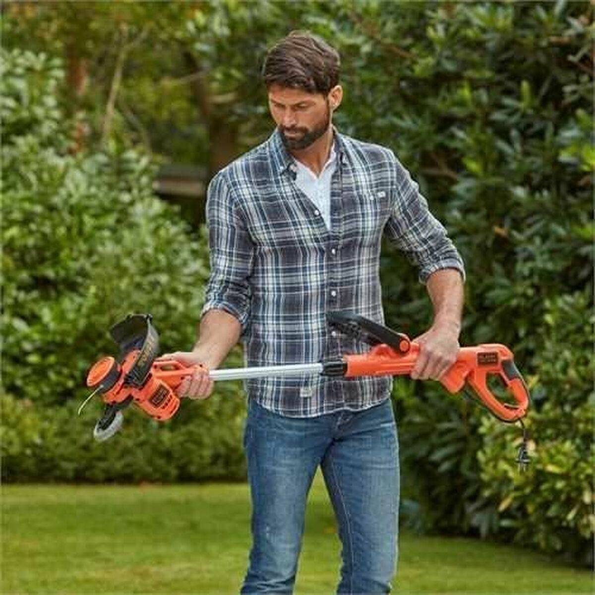 Black & Decker BESTA530CM-QS, Rasentrimmer, D-Schlaufengriff, 1,6 mm, 7500 RPM, Schwarz, Orange, 30 cm-3
