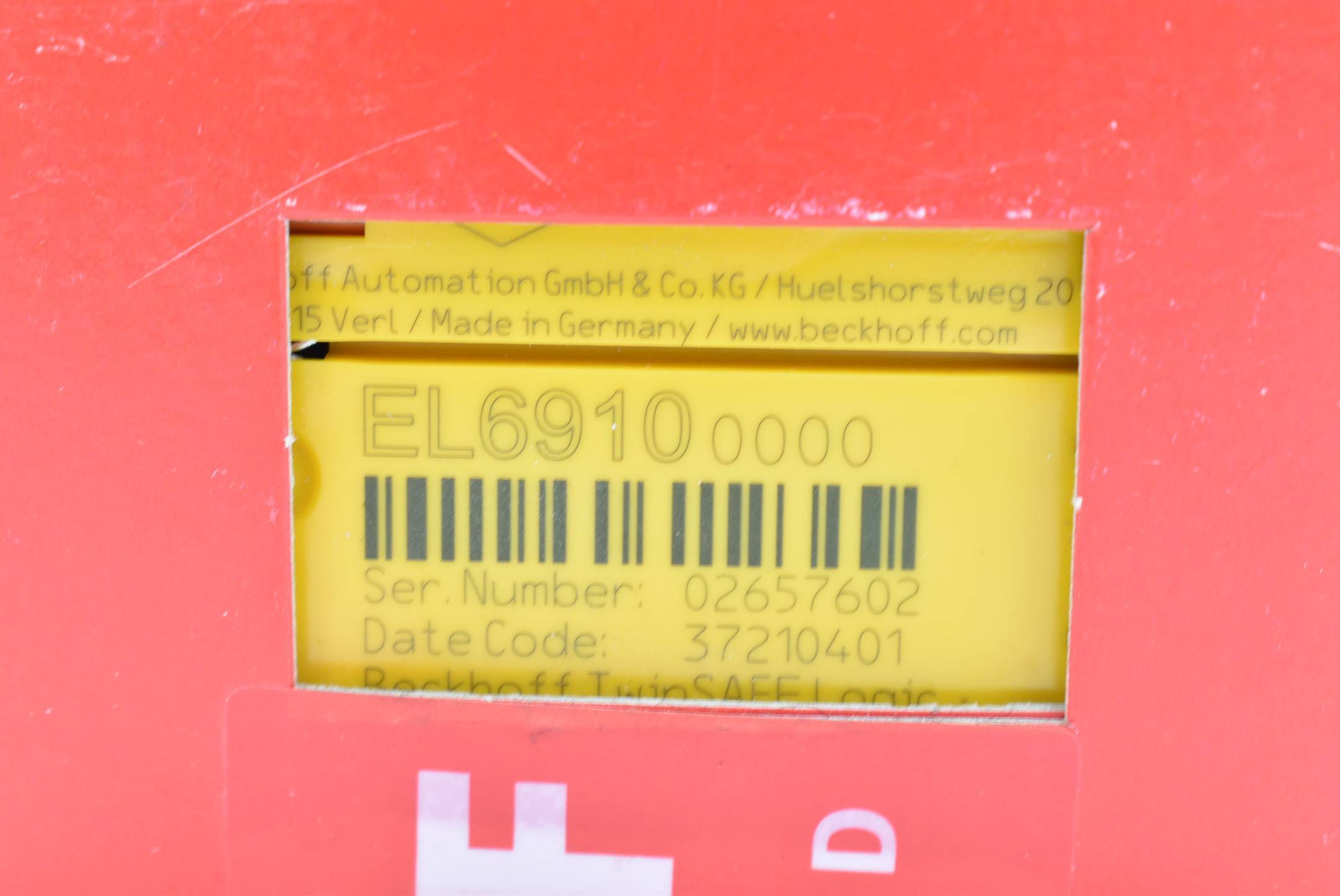 BECKHOFF EL6910 (TwinSAFE-Logic, Safety-Protokoll: TwinSAFE/Safety-over-Ether)-1