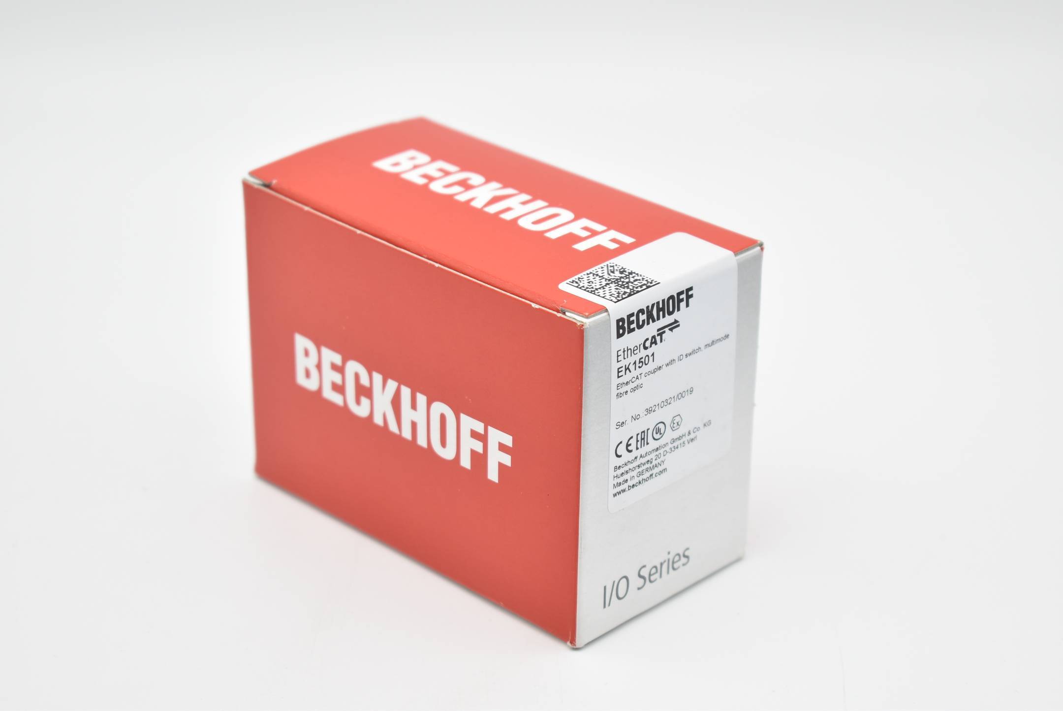 Beckhoff EK1501, EtherCAT-Koppler mit ID-Switch, Multimode-LWL-Anschluss-1