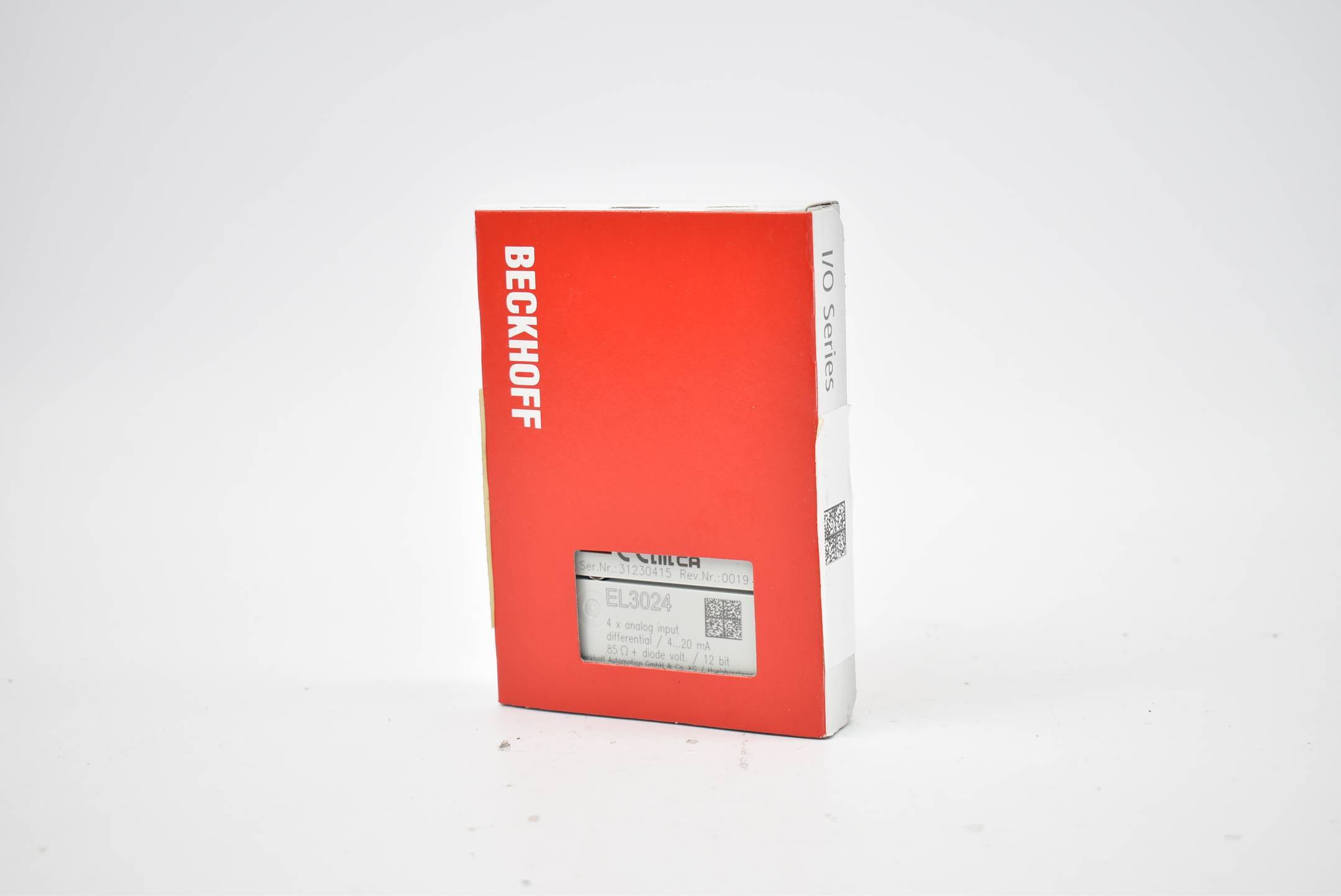 Beckhoff EL3024, EtherCAT-Klemme, 4-Kanal-Analog-Eingang, Strom, 4…20 mA, 12 Bit, differentiell-0