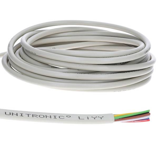 10 Meter Lapp 0028508 LiYY Steuerleitung 8x0,5 mm² I Datenkabel I LED Verlängerung Kabel I Signalkabel 8 adrig I Klingel