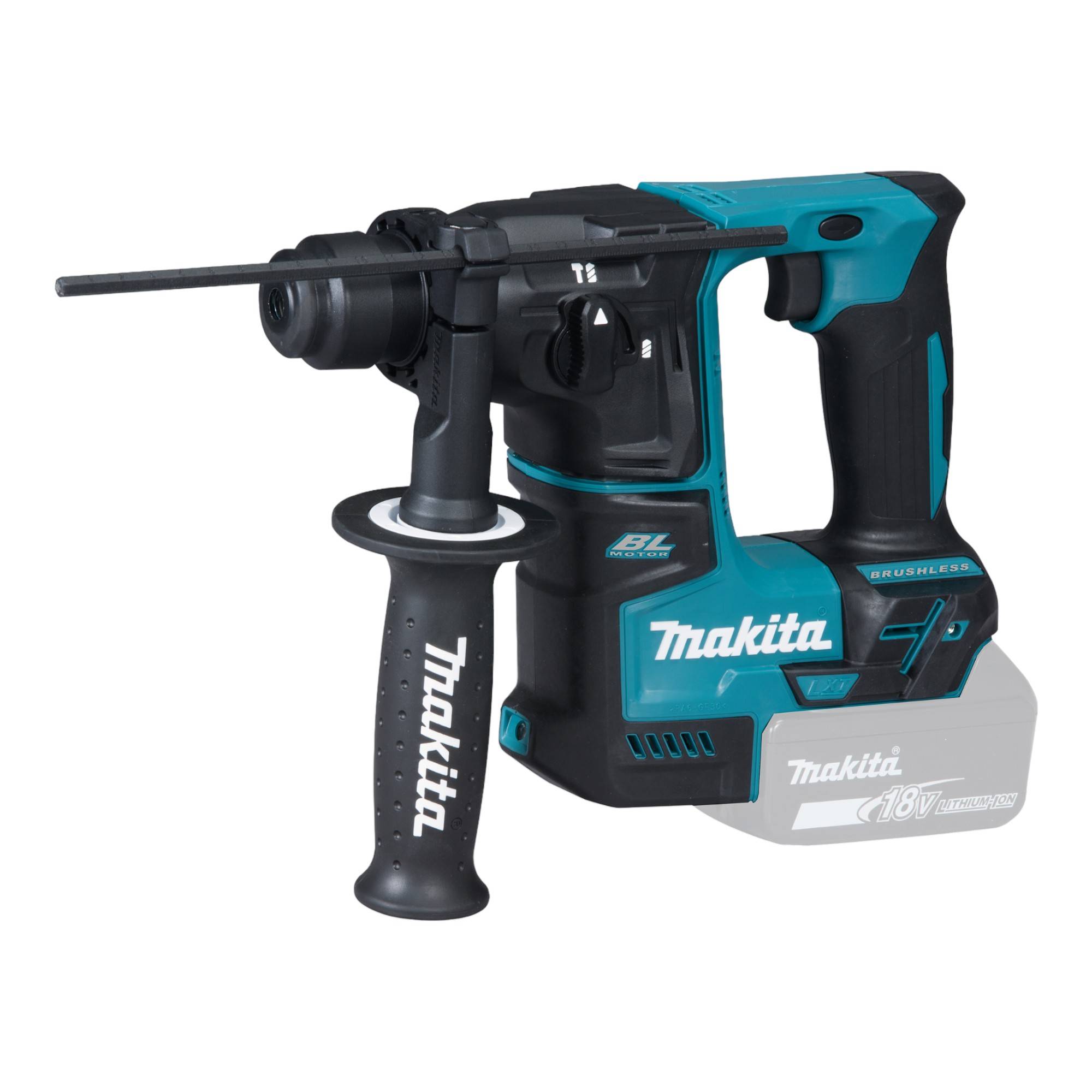 Makita DHR 171 RAX3 Akku Bohrhammer 18 V 1.2 Joule SDS Plus Brushless + 2x Akku 2,0 Ah + Ladegerät + 65 tlg Set + Koffer-1
