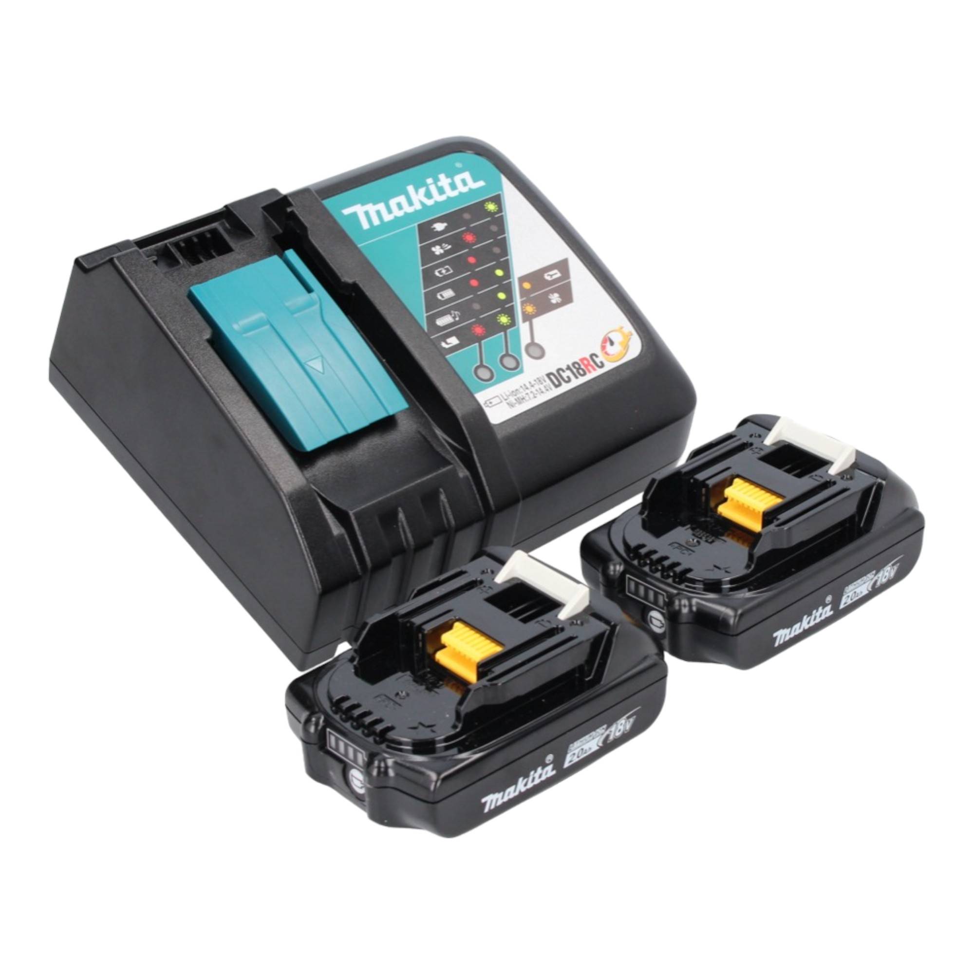 Makita DHR 171 RAX3 Akku Bohrhammer 18 V 1.2 Joule SDS Plus Brushless + 2x Akku 2,0 Ah + Ladegerät + 65 tlg Set + Koffer-2