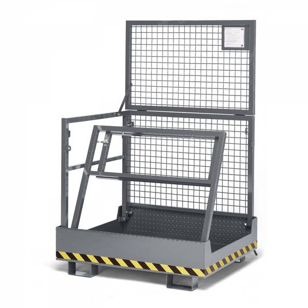 R+R Industrietechnik Arbeitskorb Typ RAK-Compact 1200x1080x1910mm RAL 7016 Anthrazitgrau