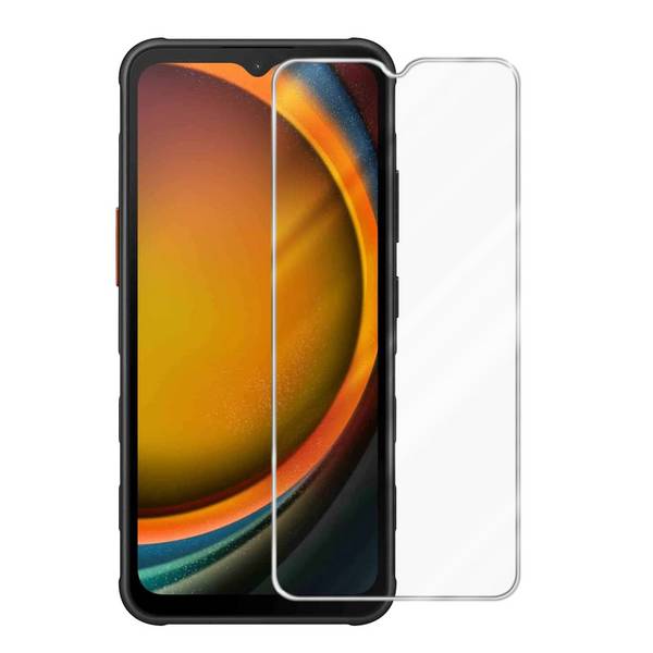 Cadorabo Panzer Folie für Samsung Xcover 7 Schutzfolie in Transparent Gehärtetes Tempered Display-Schutzglas
