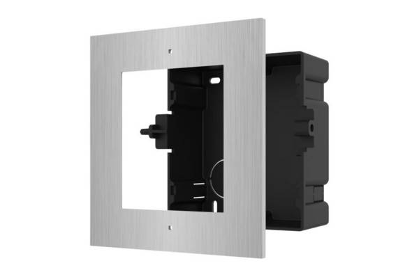 Hikvision DS-KD-ACF1/S(O-STD) Einbaurahmen, Unterputz, 1 Modul, Edelstahl, für Intercom