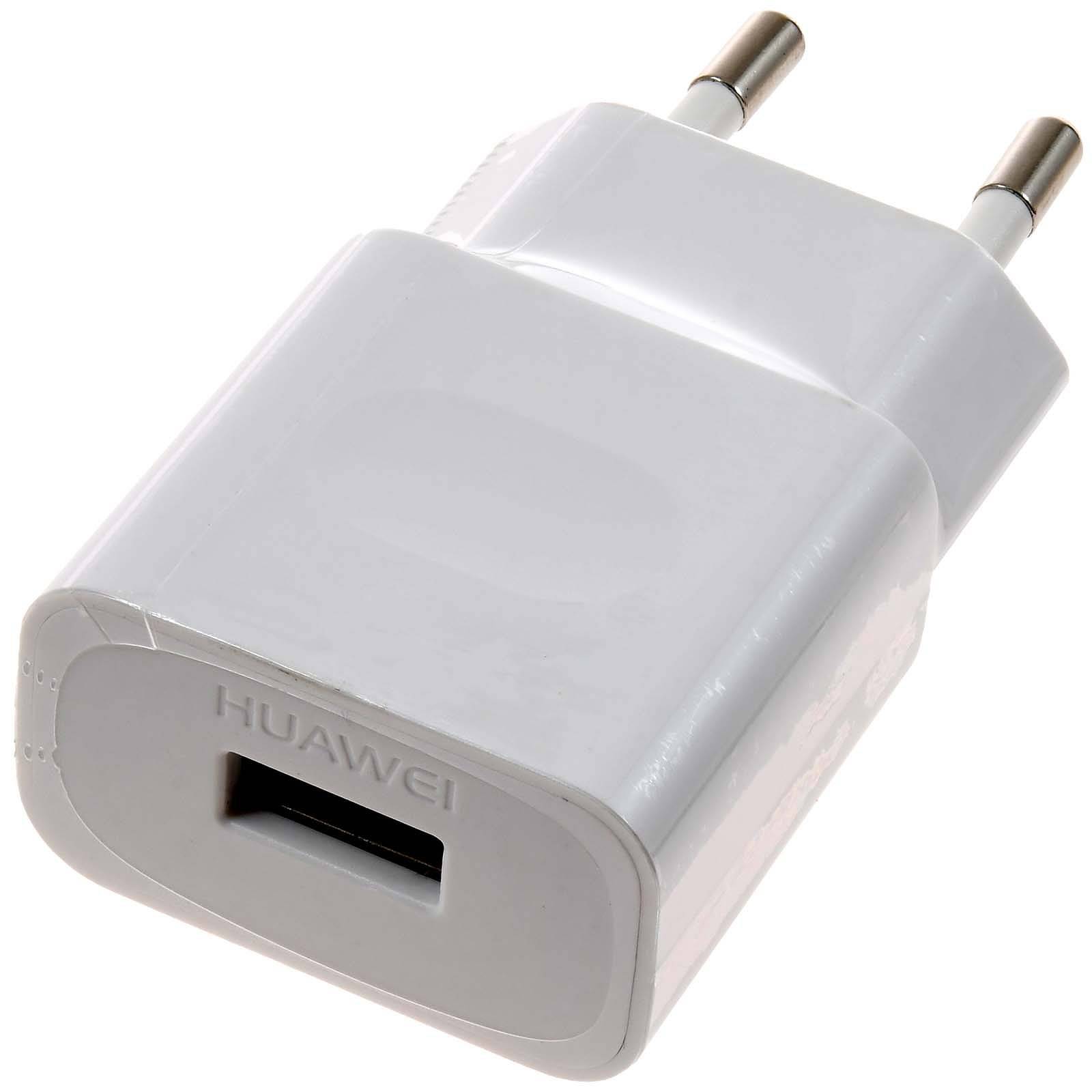 Huawei Micro-USB Ladeadatper, Ladegerät HW-050100E01 z.B. für Ascend G620 weiß, 100-240V-1