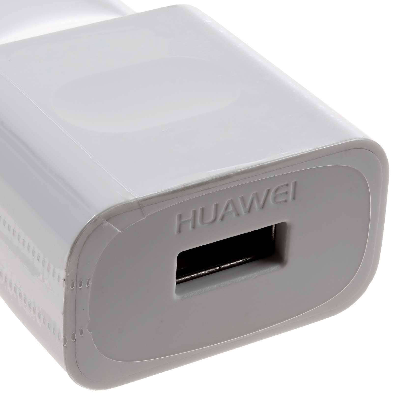 Huawei Micro-USB Ladeadatper, Ladegerät HW-050100E01 z.B. für Ascend G620 weiß, 100-240V-2