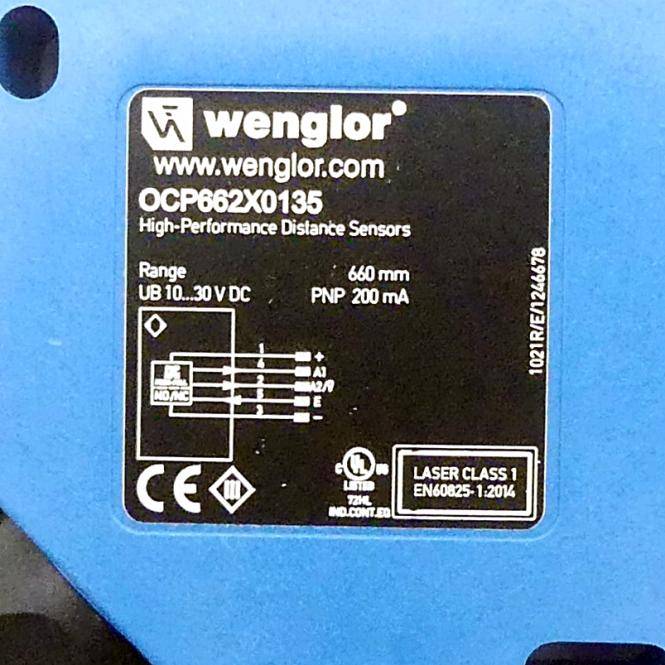 Wenglor OCP662X0135 Laser Distance Sensor Triangulation-1