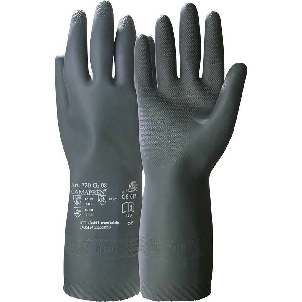 10 Paar KCL Chemikalienhandschuh Camapren 720 Gr.7 Arbeitshandschuh-0