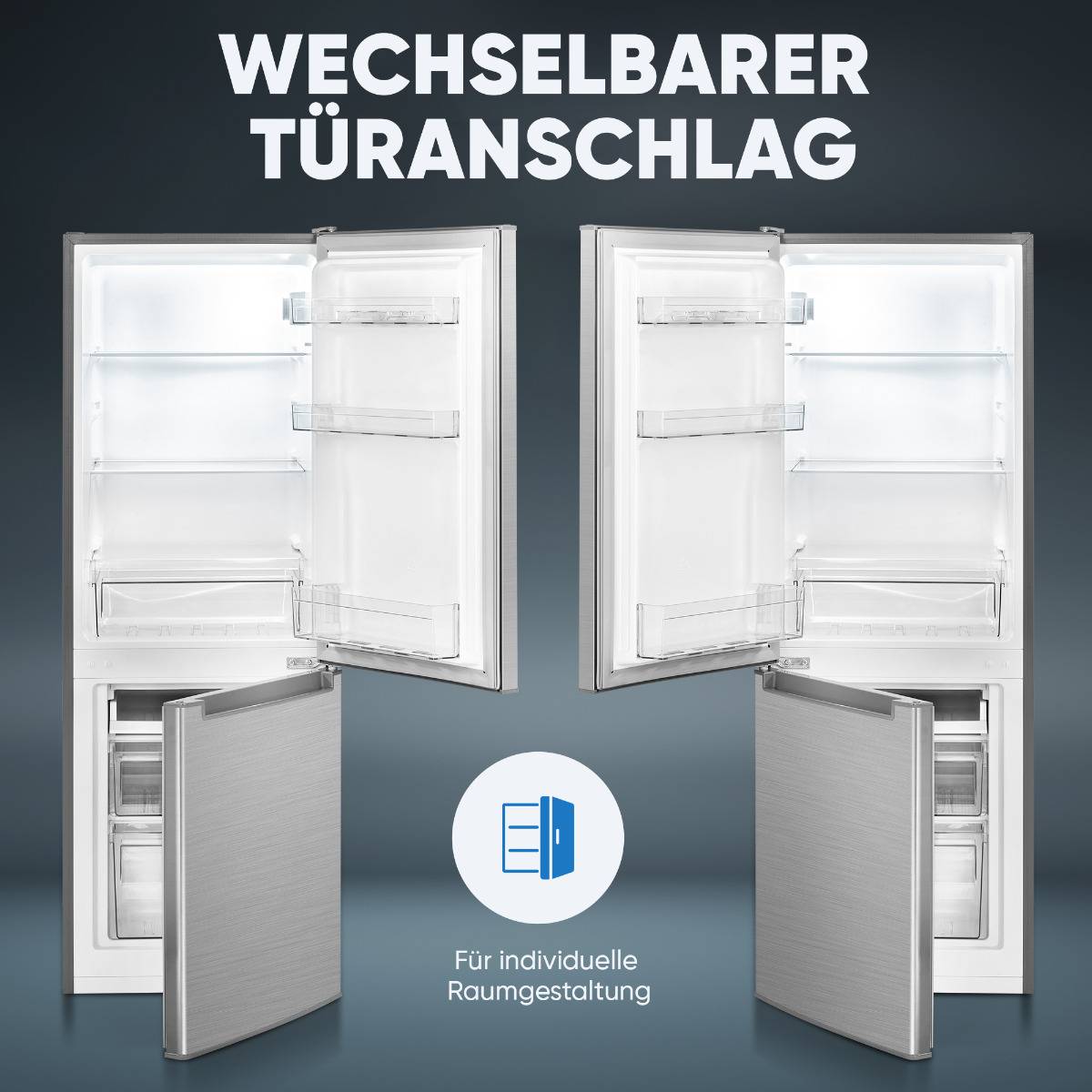 Bomann Kühl-/Gefrierkombination KG 7359 Edelstahl-Optik-3