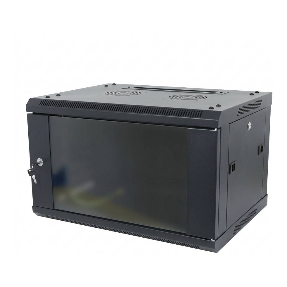 ALLNET - 19""""Wandgehäuse 9HE 1-teilig T600mm Schwarz zerlegt Flat Pack SMA-Serie - Wandgehäuse